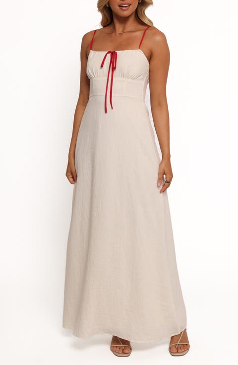 Gracie Tie Milkmaid Sundress