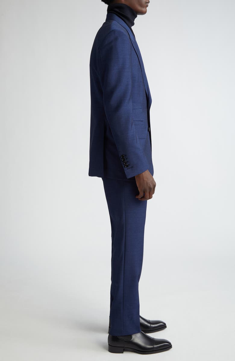 TOM FORD Shelton Cotton & Silk Fine Poplin Suit, Alternate, color, Denim Blue