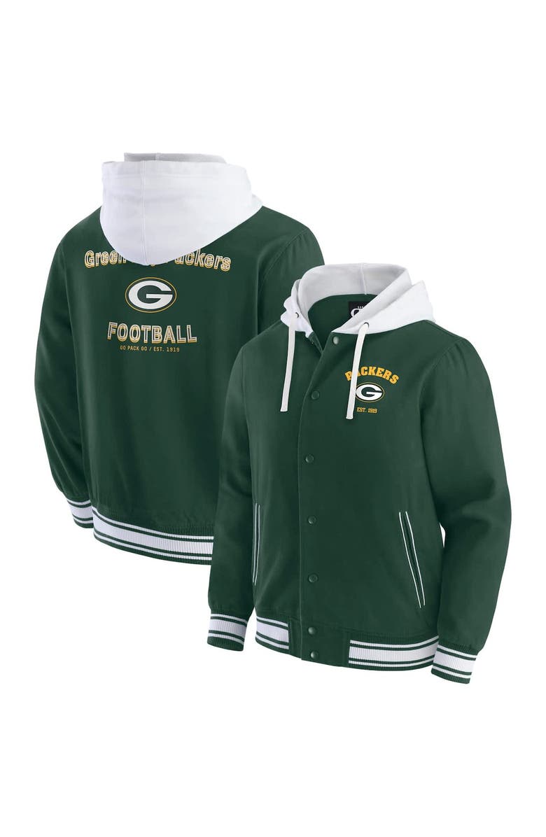 Darius Rucker Collection by Fanatics Men's Darius Rucker Collection by Fanatics Green Green Bay Packers Full-Snap Hoodie Jacket, Alternate, color, Green