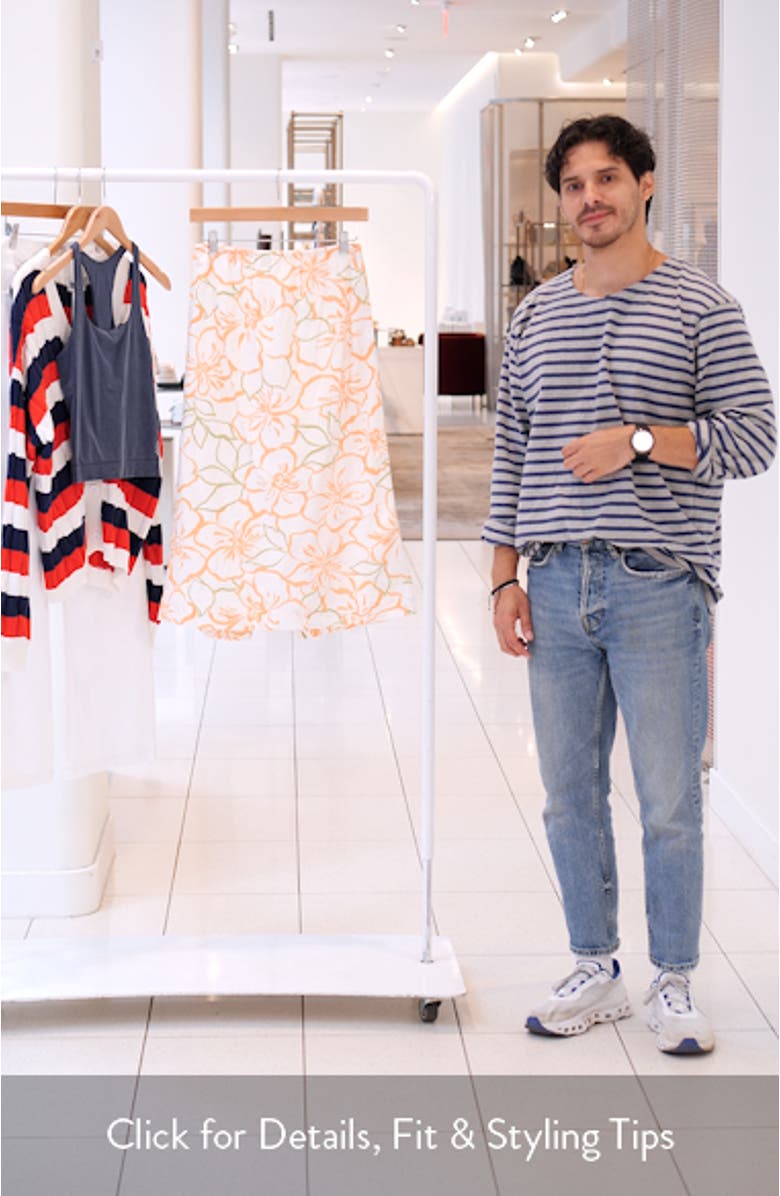 Keep It Simple Cotton Midi Skirt, sales video thumbnail