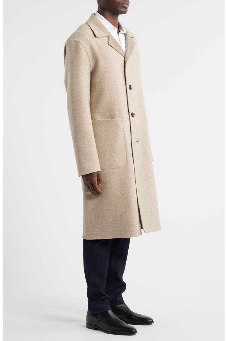 Reversible Virgin Wool & Cashmere Coat, Alternate, color, OPEN BEIGE
