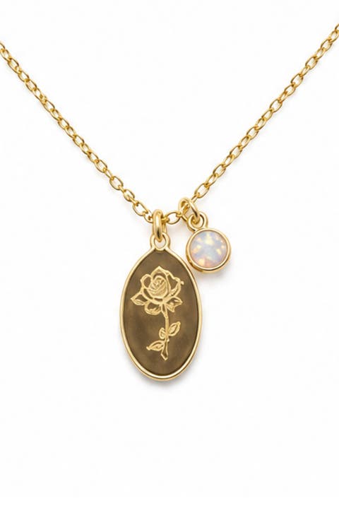Birthstone Charm Necklace