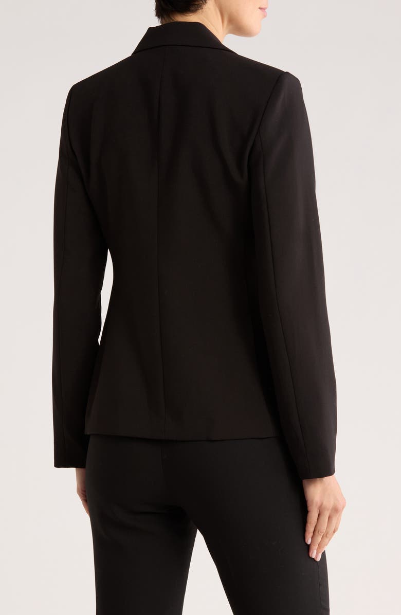 T Tahari Notch Lapel Blazer, Alternate, color, Black