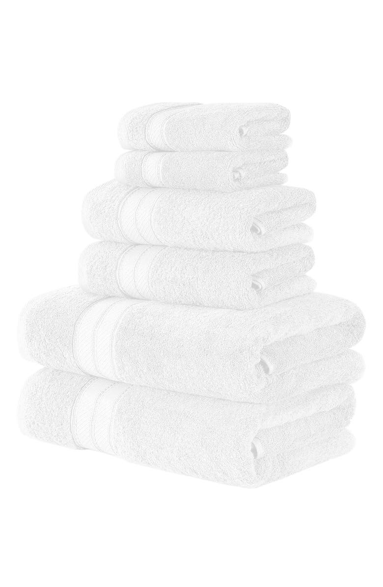 Modern Threads SpunLoft 6-Piece Towel Set, Main, color, White