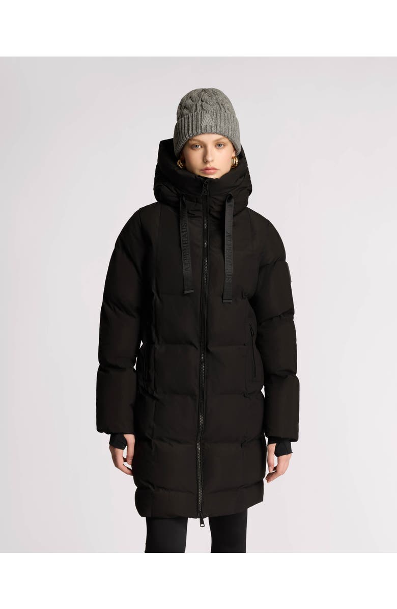 Alpenhaus Cluze Mid-Length Puffer with Square Quilting, Main, color, Black