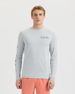 Salt Life Liquid Depth Badge Long Sleeve SLX Performance Tee