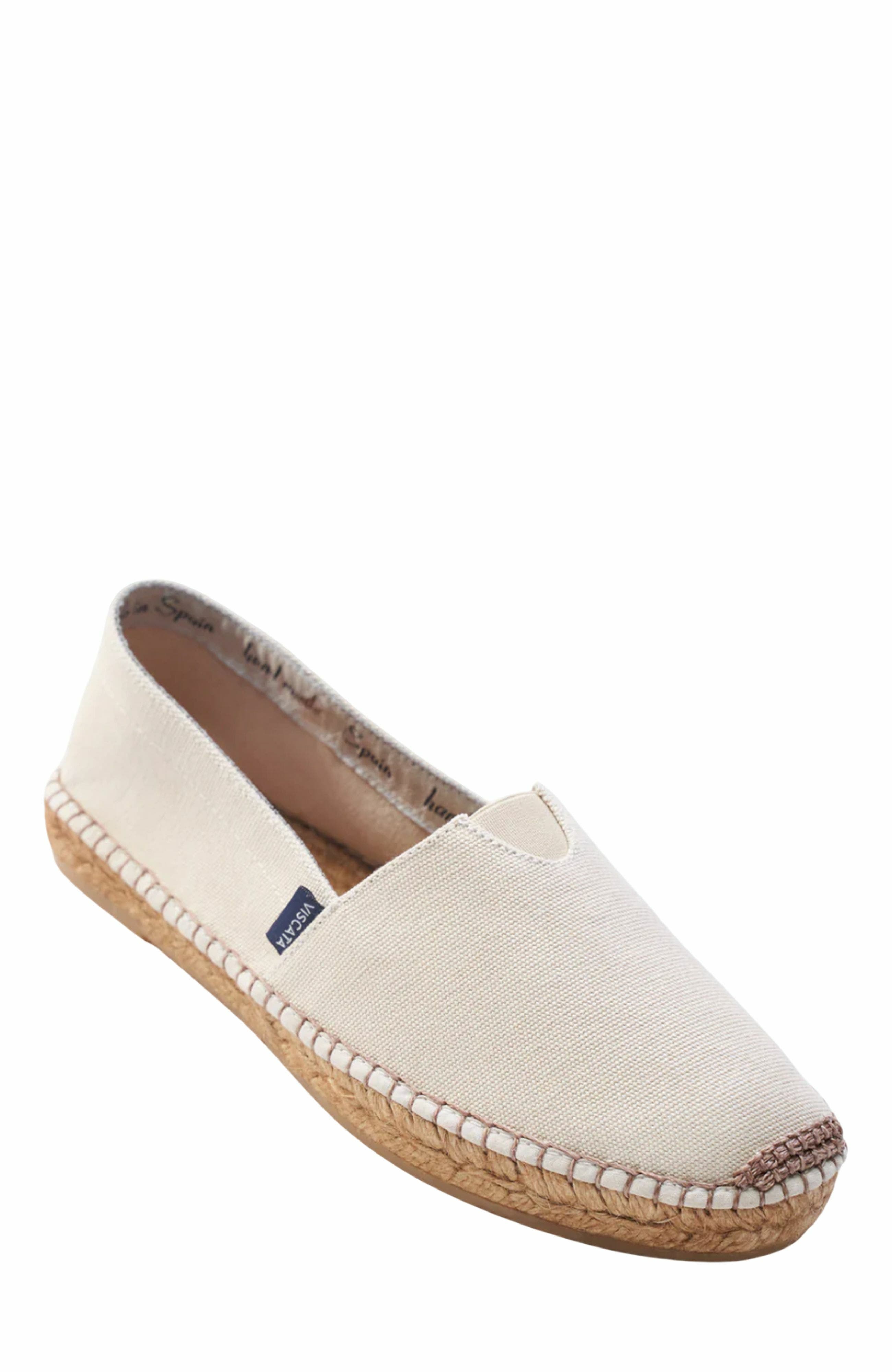 Barceloneta Canvas Espadrille Flats, Alternate, color, Beige