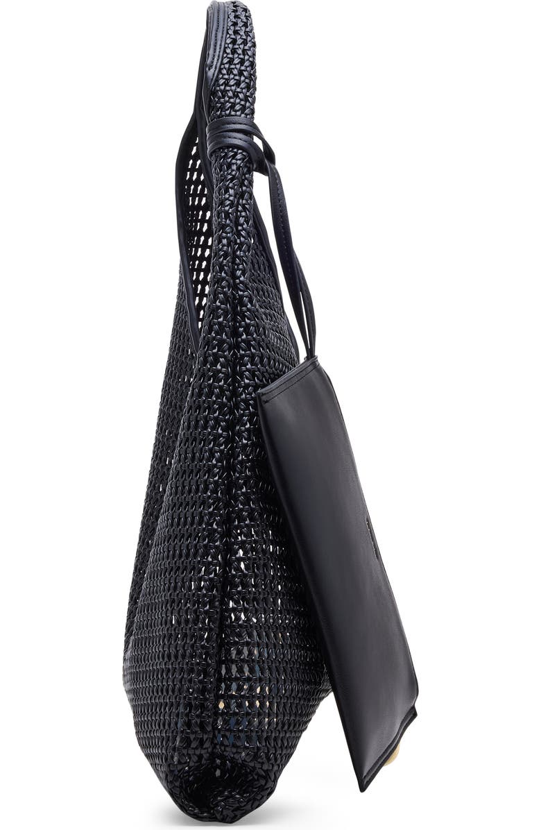 Dolce Vita Missie Woven Hobo Bag, Alternate, color, Black
