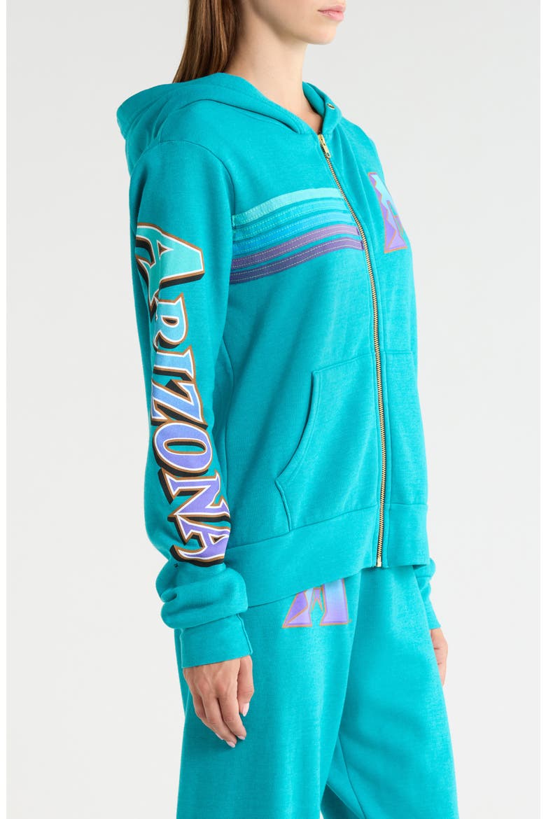 Arizona Diamondbacks Graphic Full Zip Hoodie, Alternate, color, TEAL