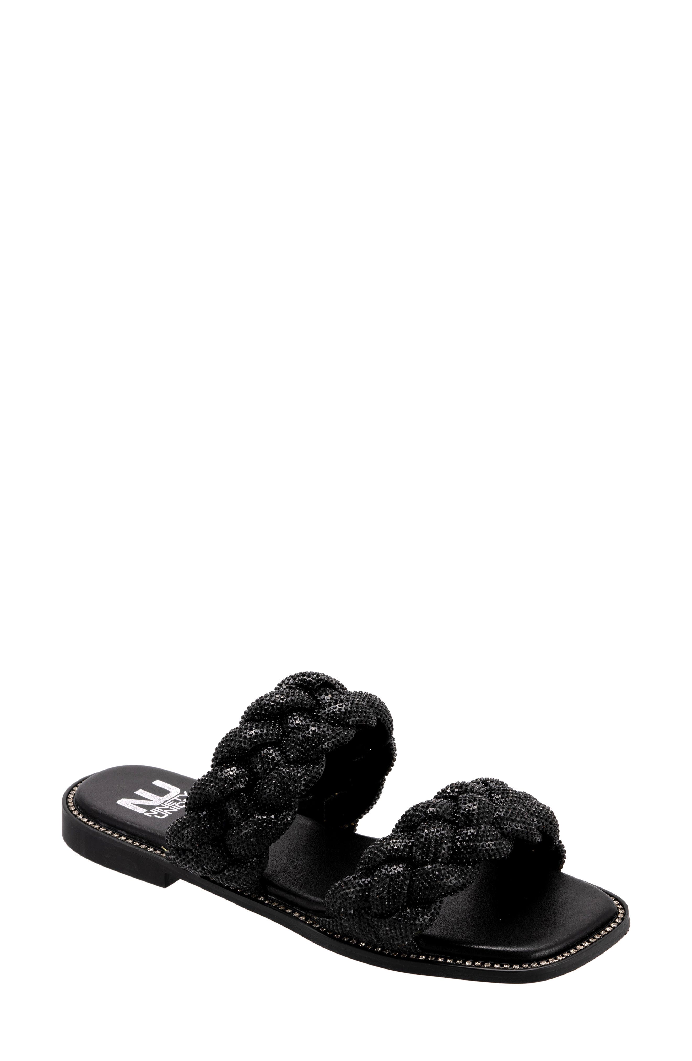 NINETY UNION Sunrise Sandal, Main, color, Black