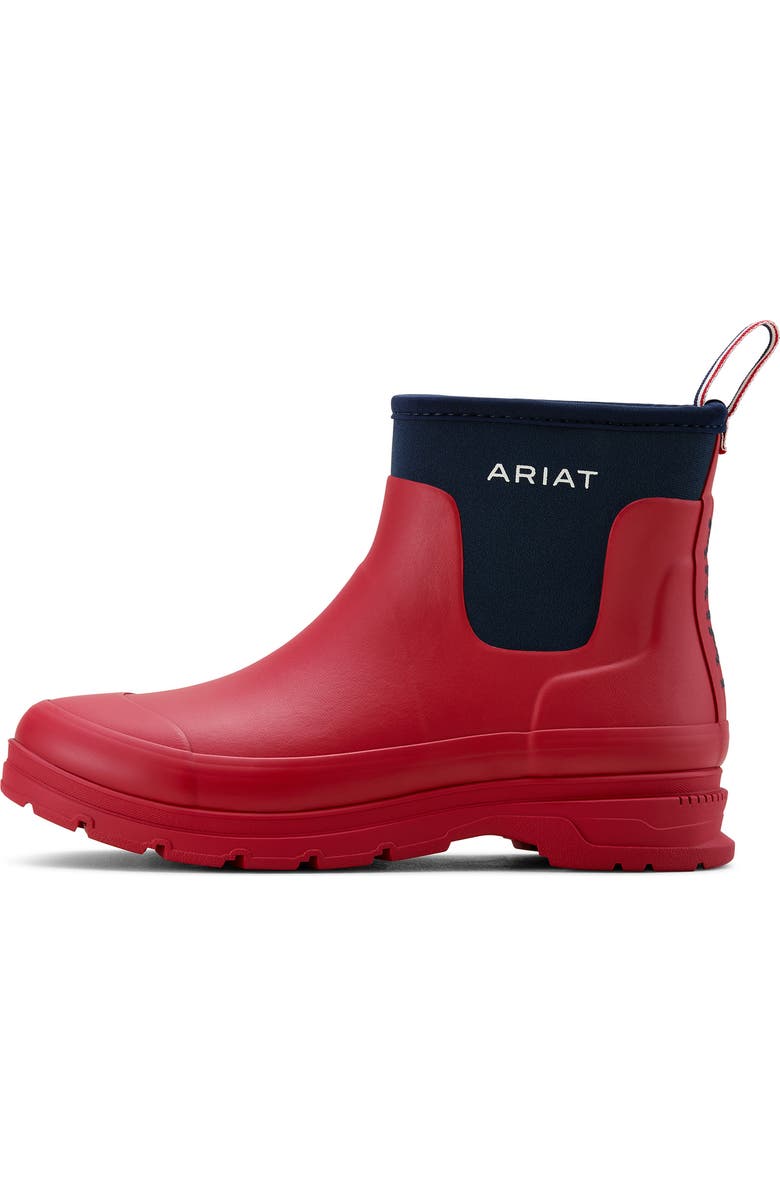 Ariat Kelmarsh Waterproof Rubber Short Boot, Alternate, color, Red