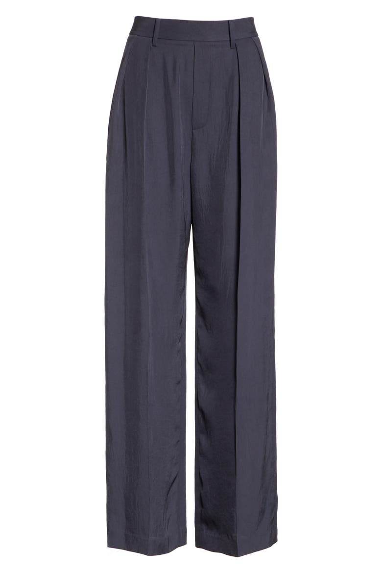High Waist Wide Leg Pants, Alternate, color, COASTAL