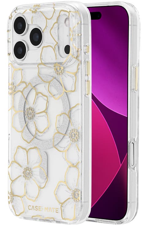 Floral Gems Magsafe Case For Apple Iphone 17 Pro Max