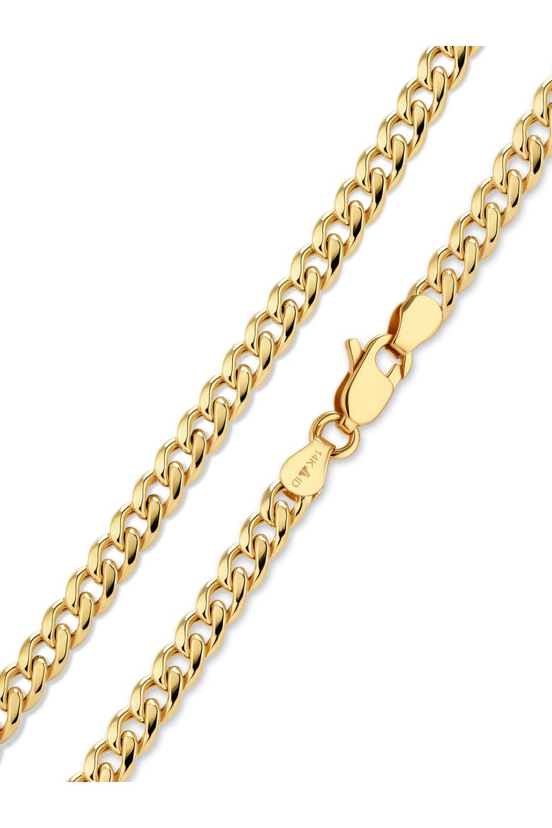 Cuban Chain Bracelet in 14K Gold, Alternate, color, Yellow Gold