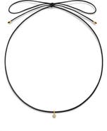 Monica Vinader Pear Lab Grown Diamond Pendant Cord Necklace