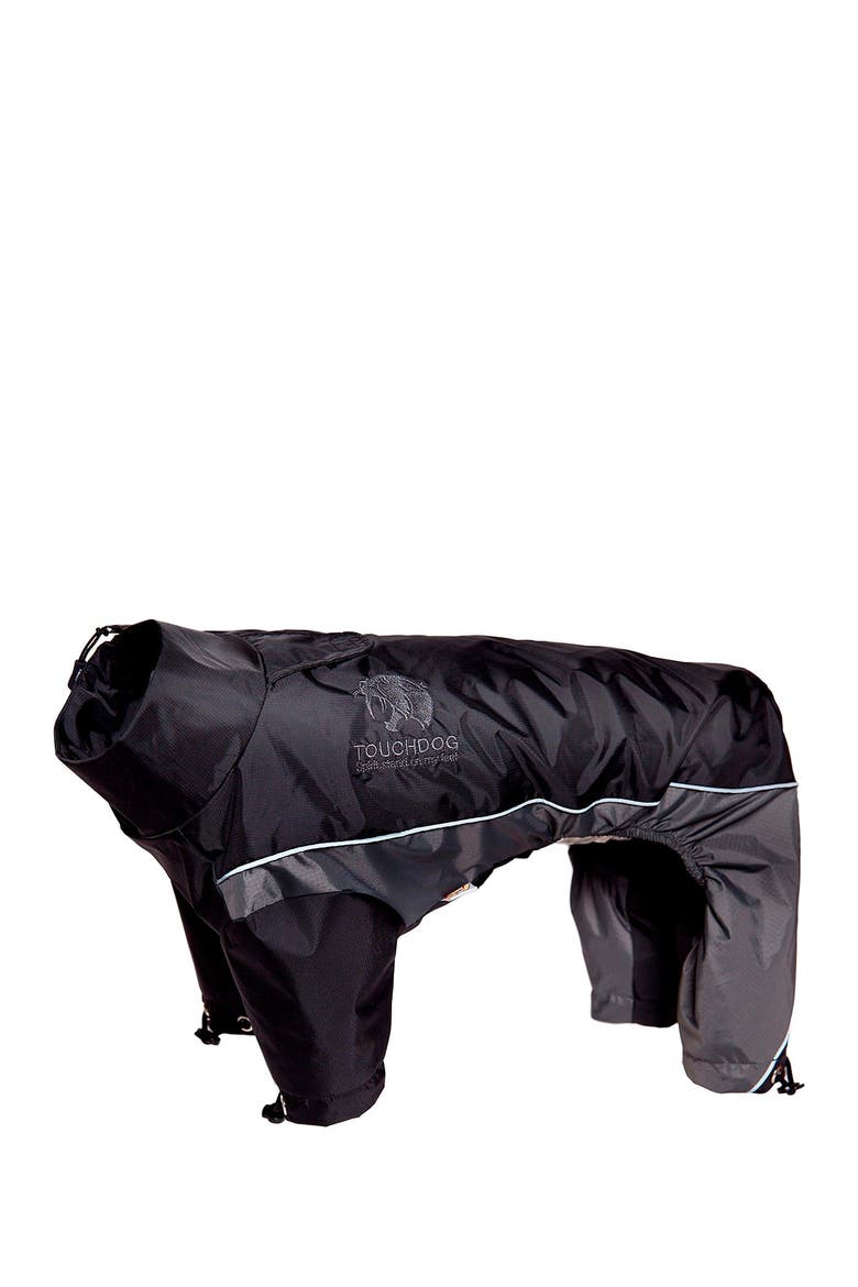 Quantum-Ice Full-Bodied Adjustable and 3M Reflective Dog Jacket w/ Blackshark Technology - XLarge, Alternate, color, BLACK GREY