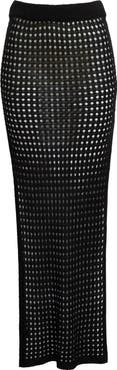 Elan Open Stitch Cover-Up Midi Skirt