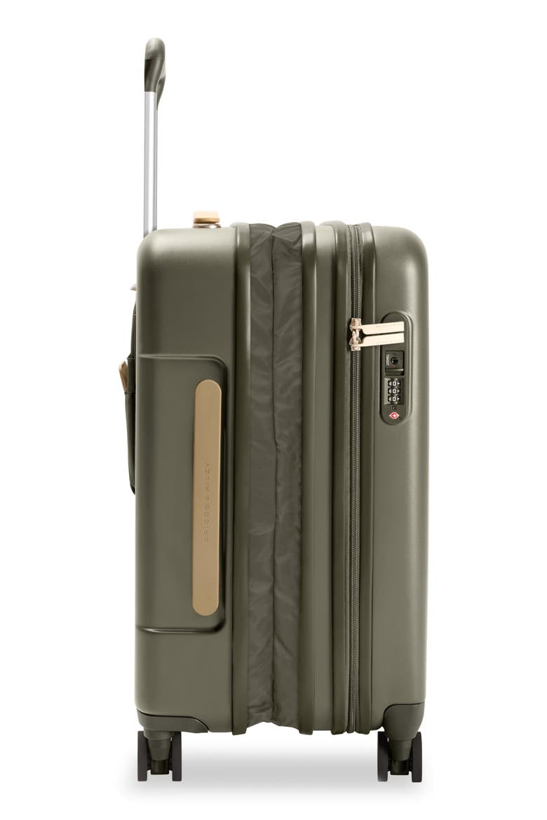 Sympatico Essential 22-Inch Expandable Spinner Carry-On, Alternate, color, OLIVE