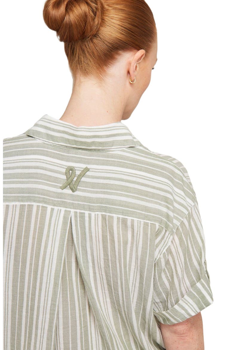 The Short Sleeve Shirt, Alternate, color, Sage Stripe