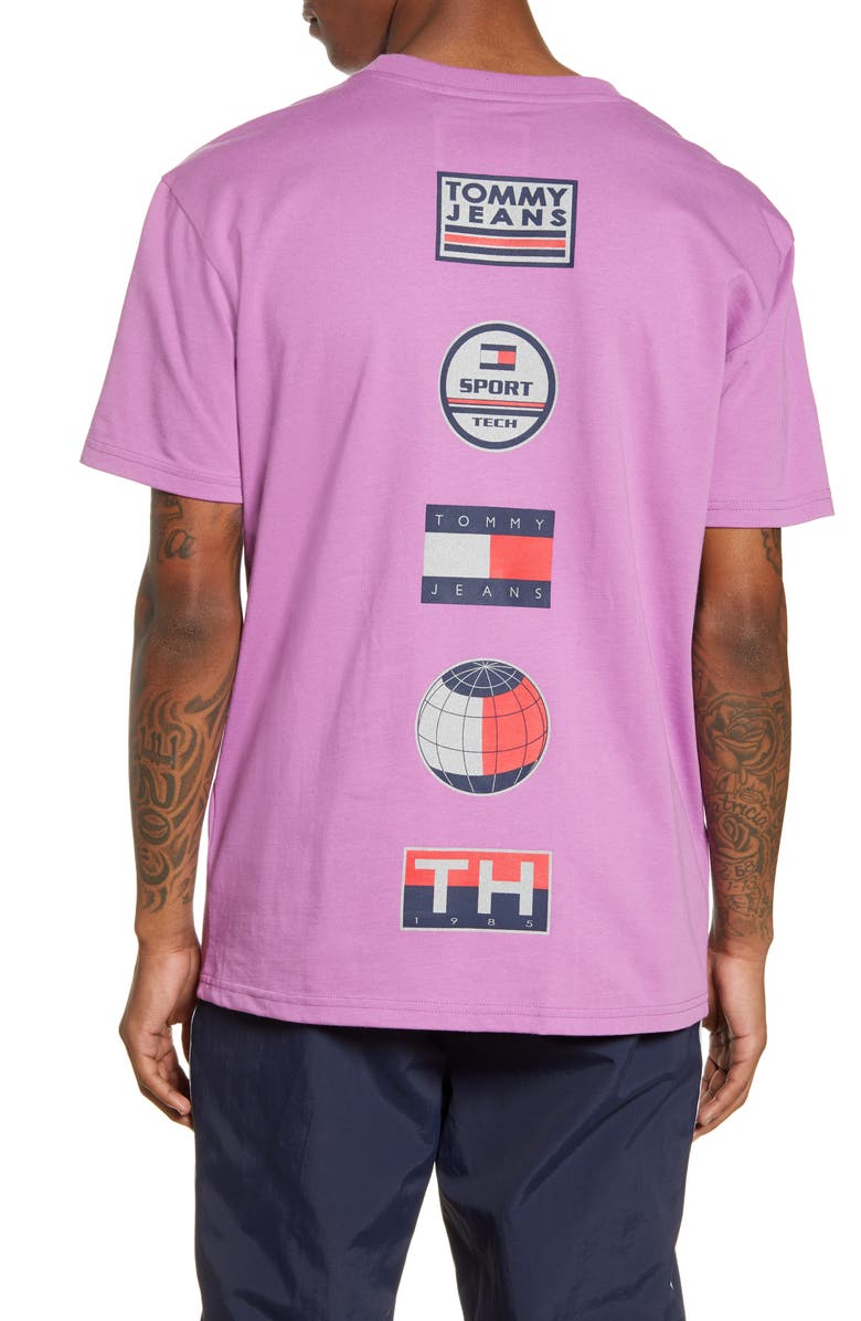 TOMMY JEANS TJM Sport Tech Logo Patch T-Shirt, Alternate, color, 