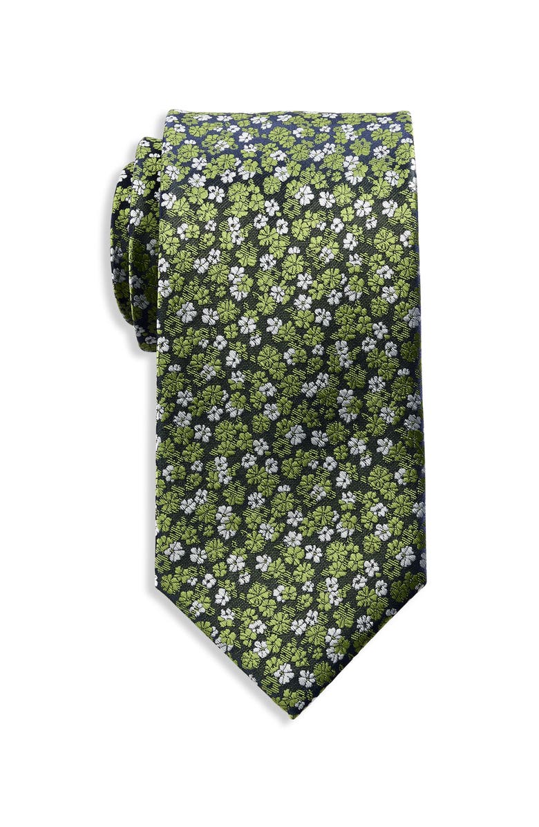 Synrgy by DXL Big & Tall Micro Floral Tie, Main, color, 