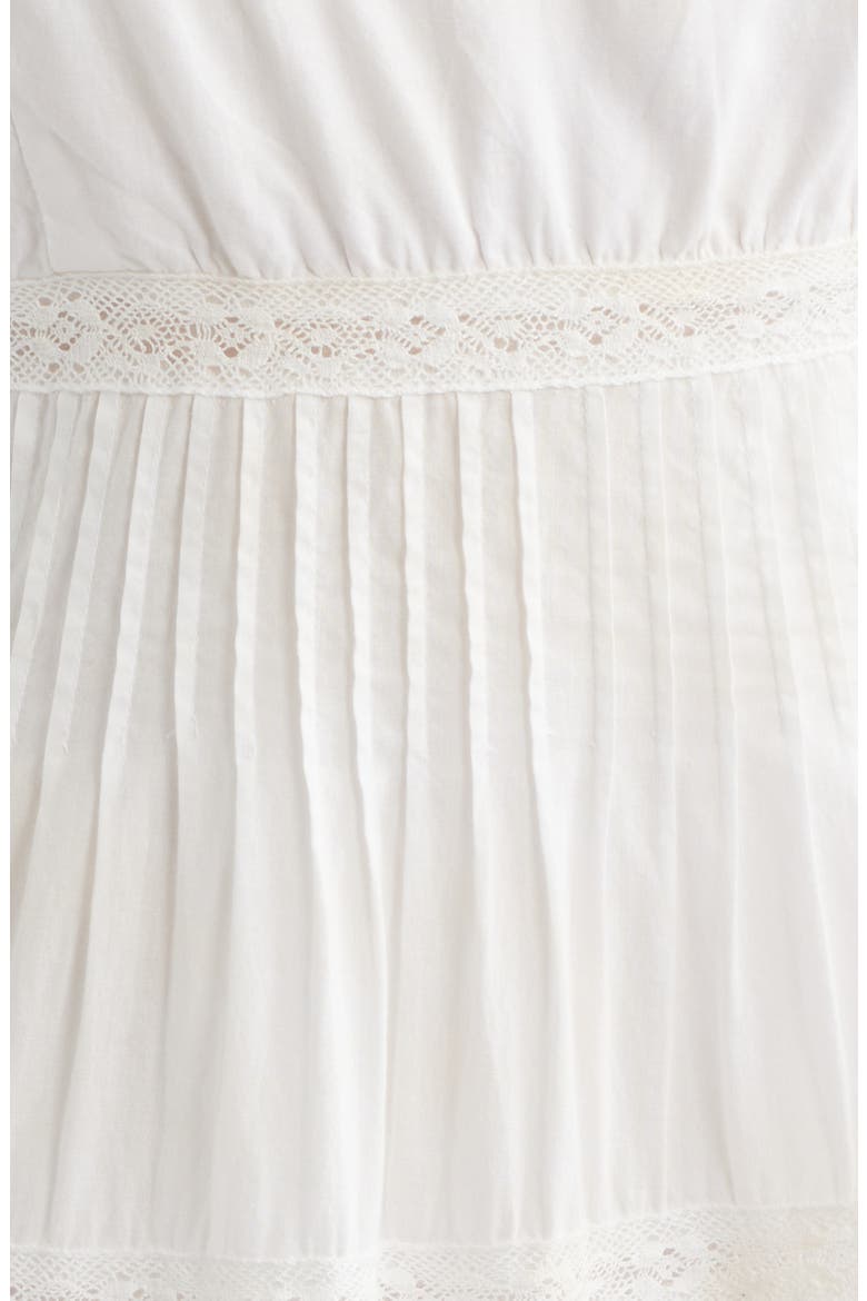 Zuri Lace Tiered Minidress, Alternate, color, WHITE