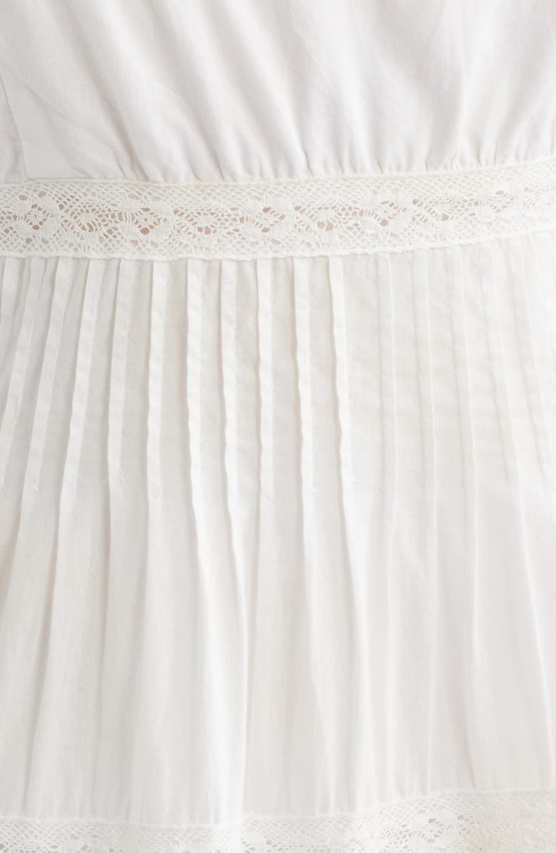 LoveShackFancy Zuri Lace Tiered Minidress, Alternate, color, 