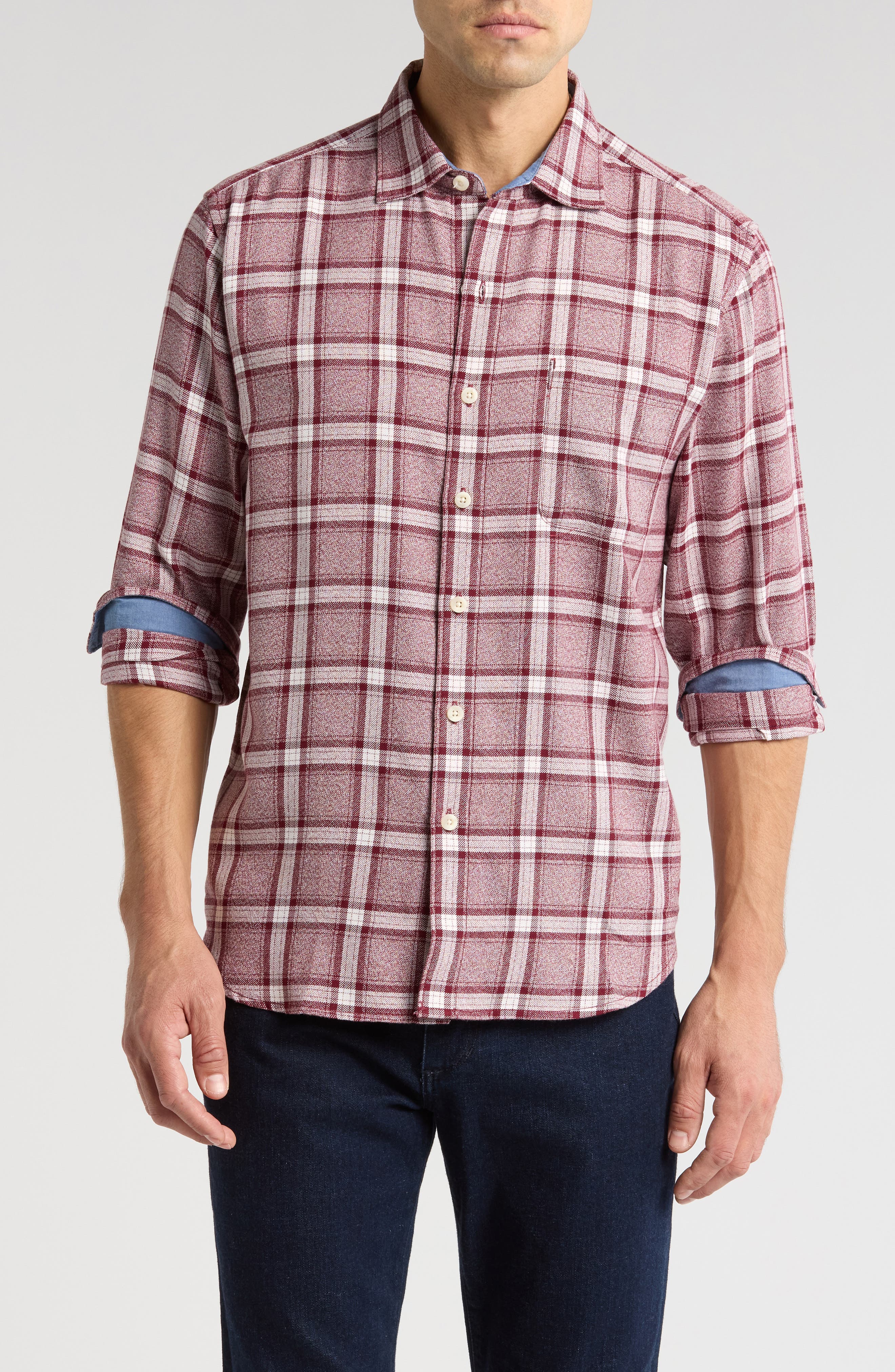 Tommy Bahama Beach Comber Plaid Twill Sport Shirt