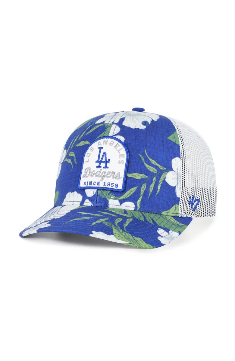 '47 Men's '47  Royal Los Angeles Dodgers Tei Beachside Adjustable Trucker Hat, Main, color, Royal