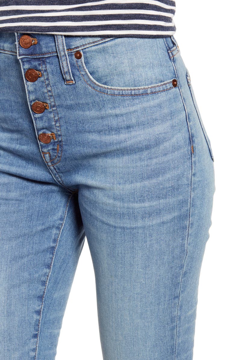 Madewell Cali Button Fly Demi Bootcut Jeans, Alternate, color, 