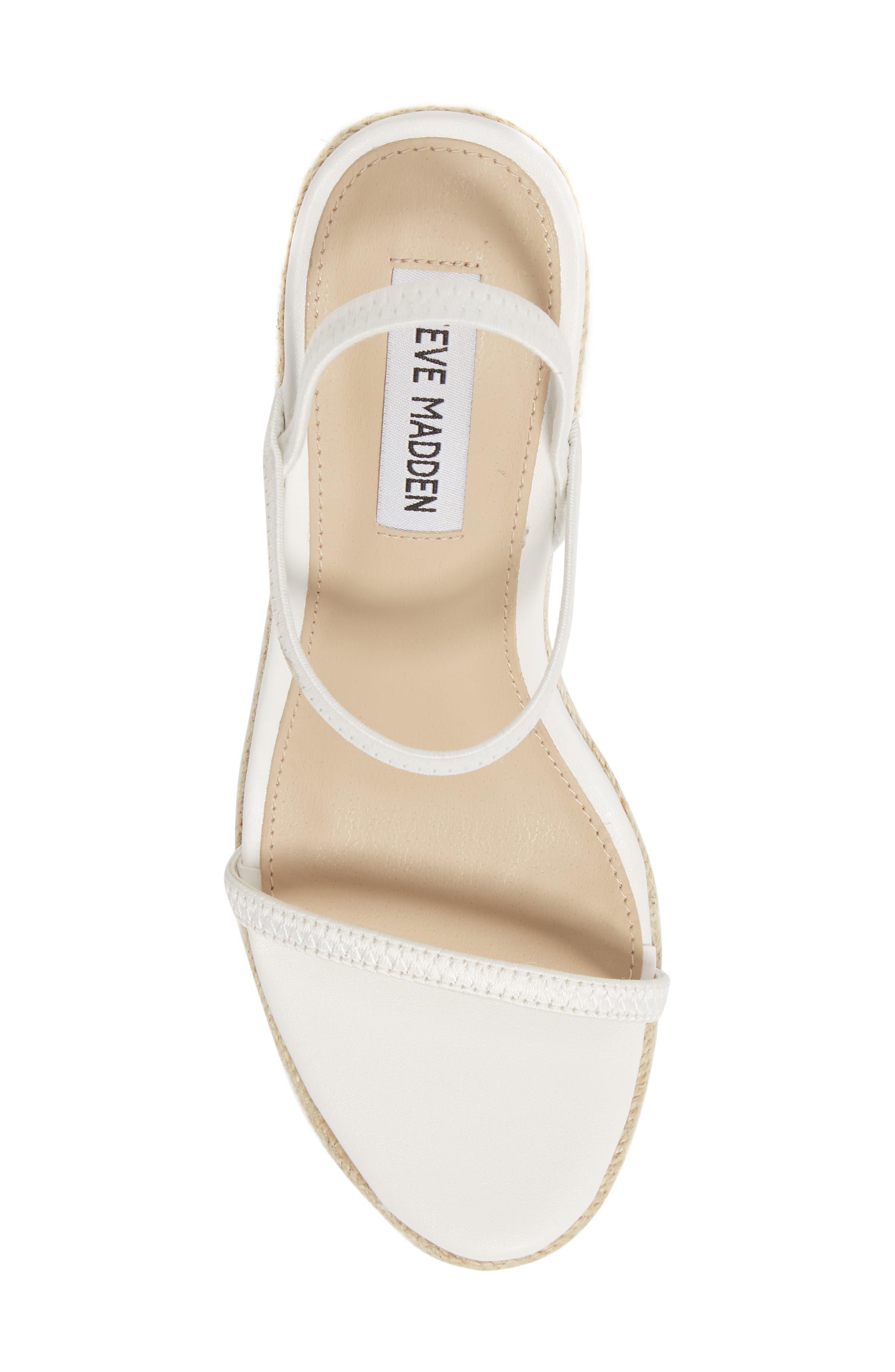 Skylight Wedge Sandal, Alternate, color, WHITE