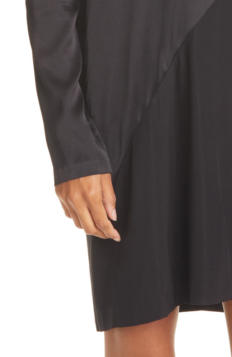 ATM Anthony Thomas Melillo Long Sleeve Stretch Silk Minidress, Alternate, color, 