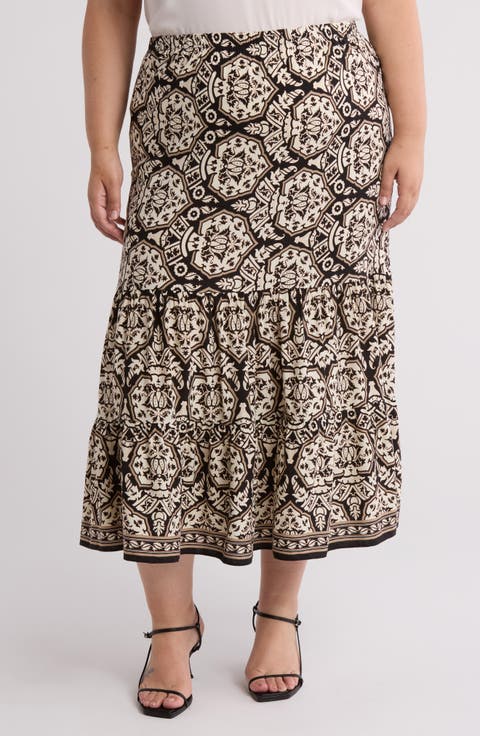 Tiered Maxi Skirt