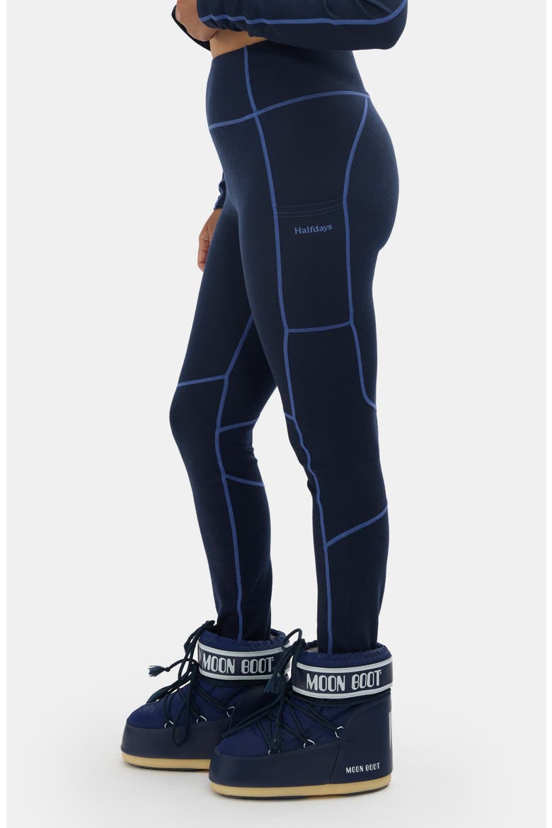 Hallie High Waist Leggings, Alternate, color, NAVY