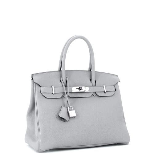 Pre-owned Hermes Hermes Birkin Handbag Grey Togo With Palladium Hardware 30