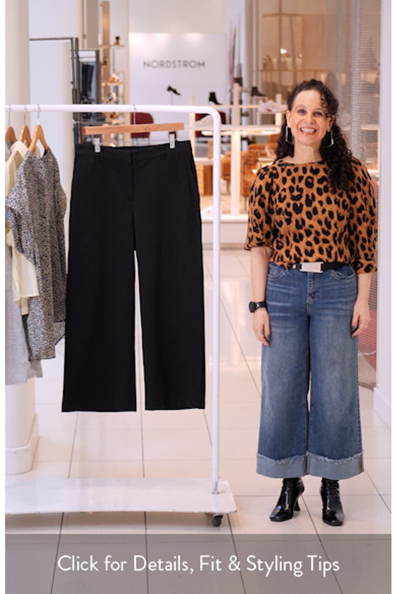 High Waist Ankle Wide Leg Pants video
