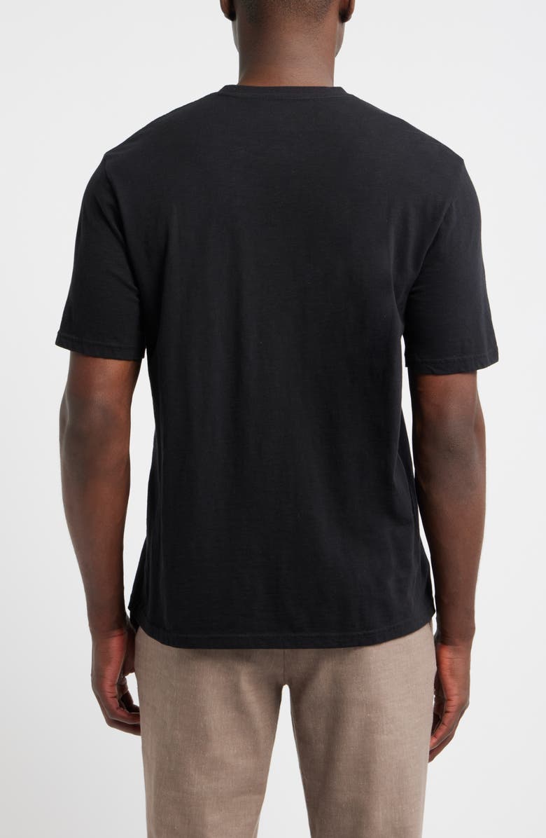 Nordstrom Slub Cotton Crewneck T-Shirt, Alternate, color, Black