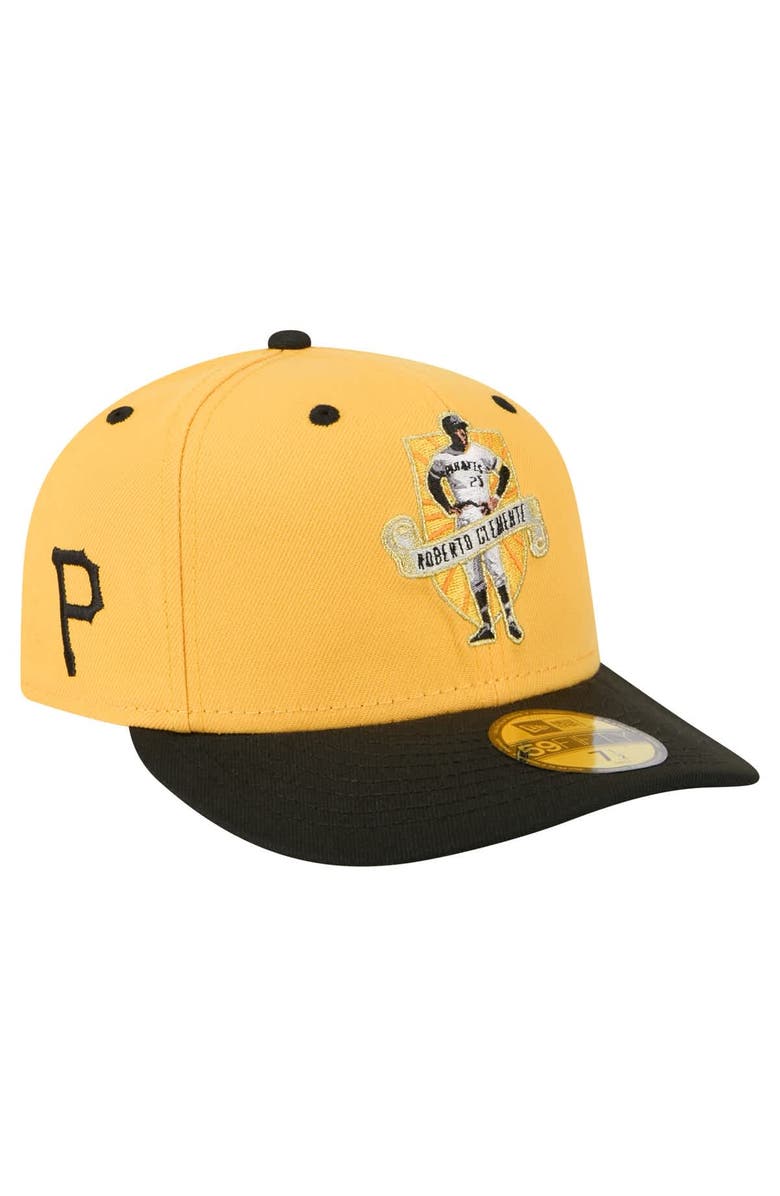 New Era Men's New Era Roberto Clemente Gold Pittsburgh Pirates 59FIFTY Fitted Hat, Main, color,