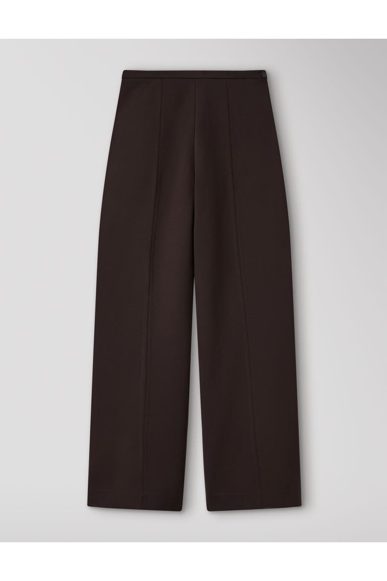 Ponte Wide Leg Trouser, Alternate, color, Brown
