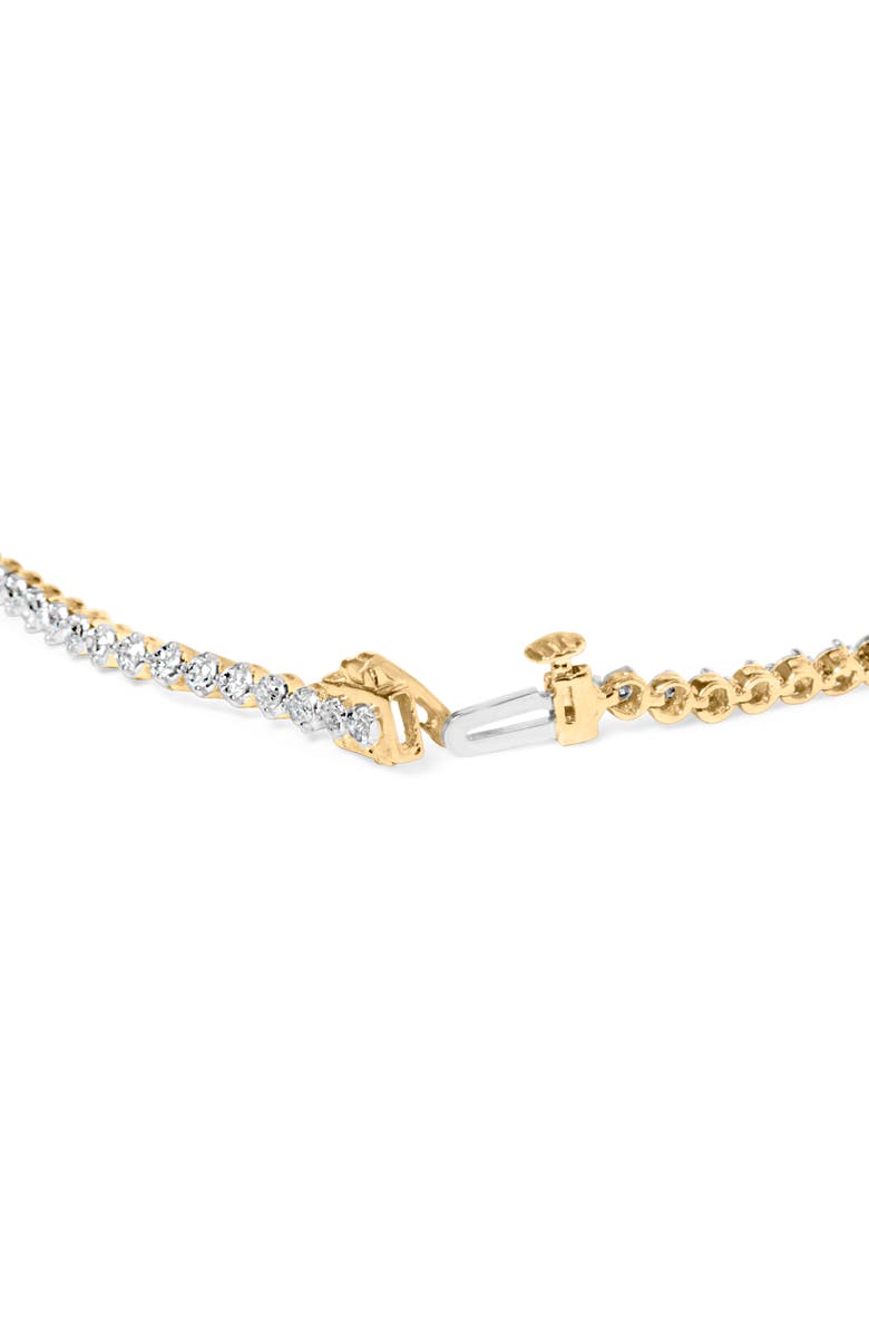 Haus of Brilliance 10K Yellow Gold Plated Sterling Silver 1.0 Cttw Round Diamond Tennis Bracelet, Alternate, color, Yellow Gold Over Silver