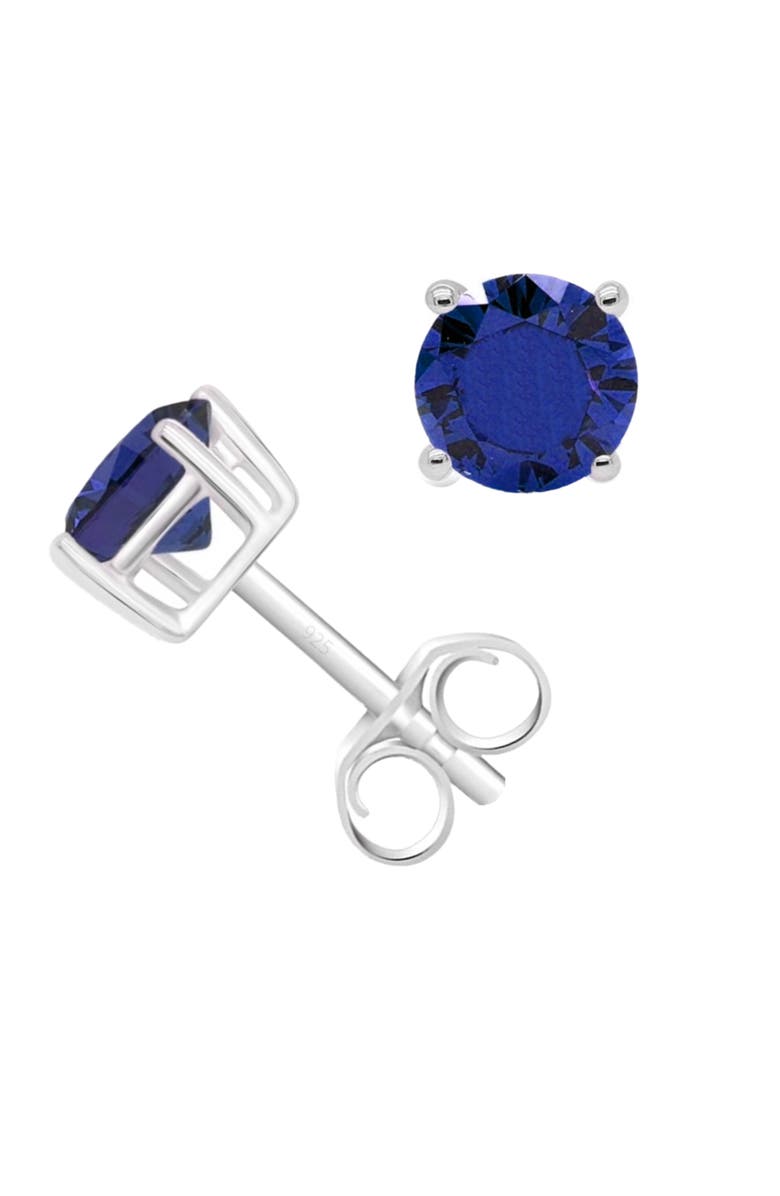 Donatello Gian Sterling Silver Tanzanite Earrings, Main, color, Tanzanite
