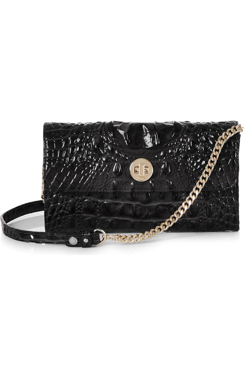 Brahmin Polina Croc Embossed Leather Crossbody Bag, Main, color,