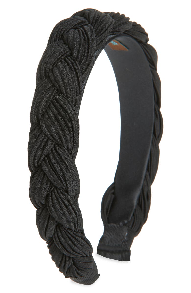 Tasha Braided Pleated Headband, Main, color,