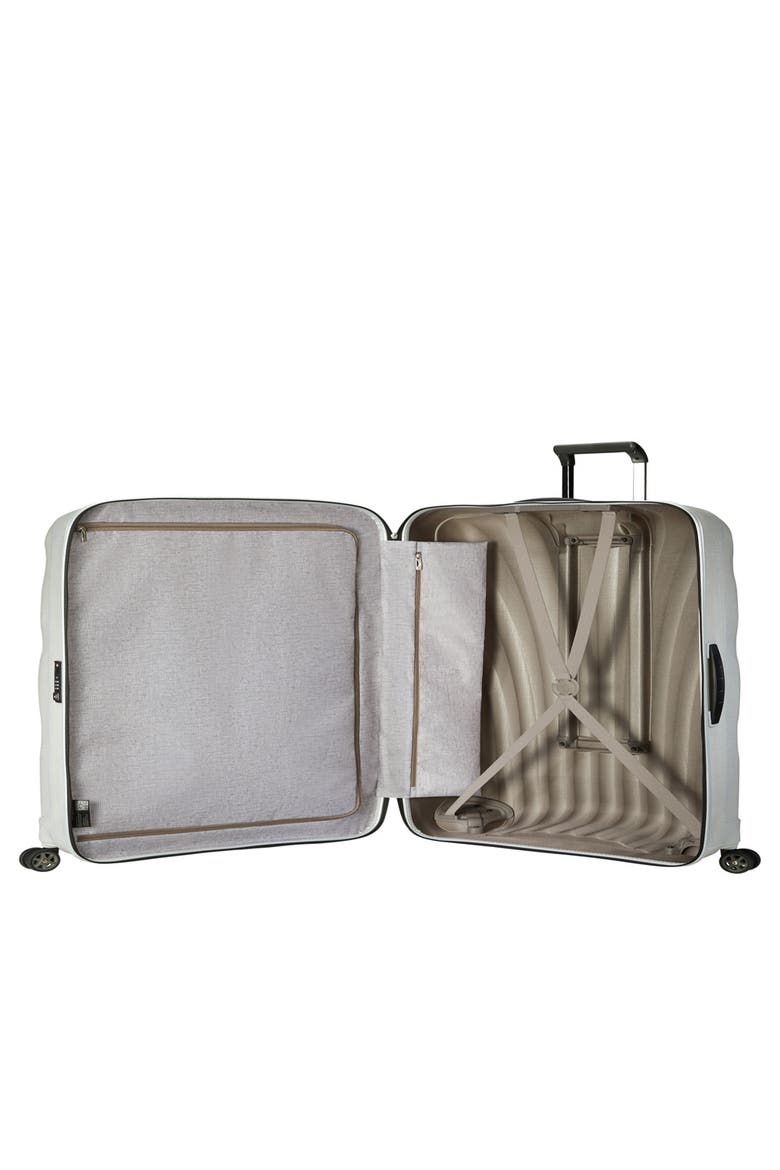 C-LITE Hardside 28" Large Checked Spinner Luggage, Alternate, color, Off White