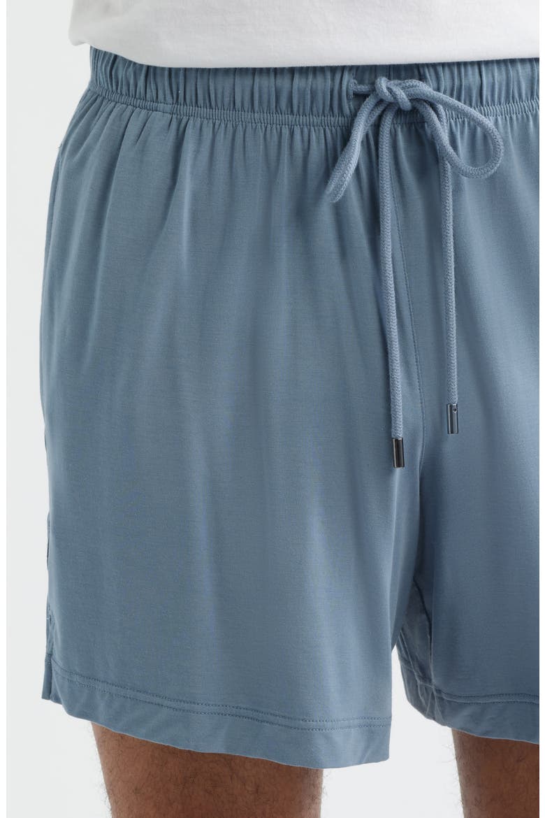 Modal Blend Pajama Shorts, Alternate, color, AIR FORCE BLUE STRIPE