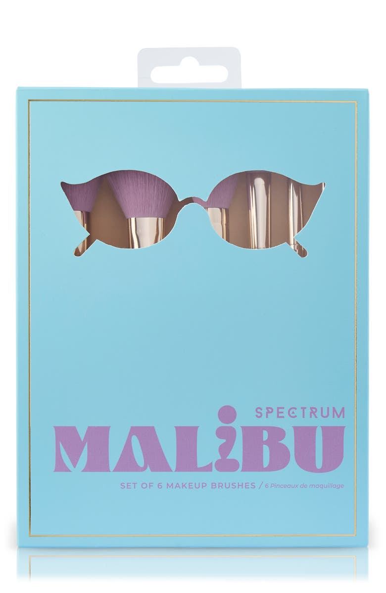 SPECTRUM Malibu 6-Piece Makeup Brush Set, Alternate, color, Blue