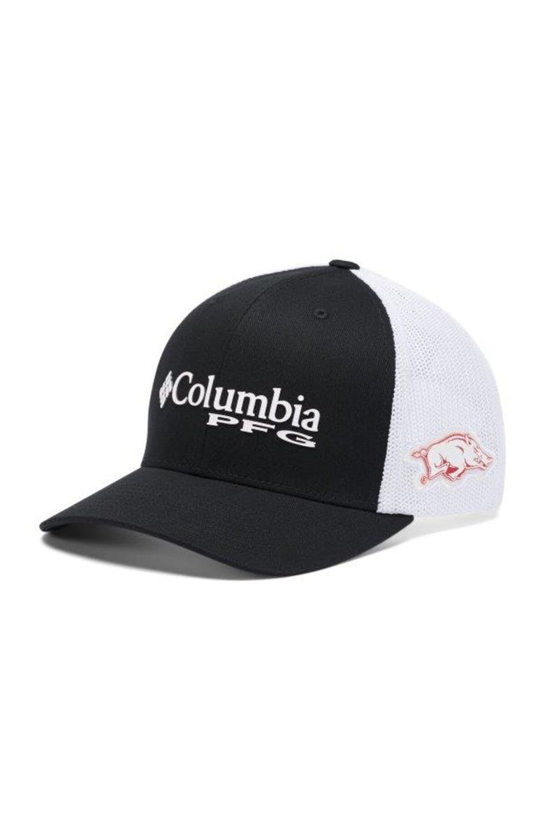 Columbia Men's Columbia Black Arkansas Razorbacks PFG Snapback Hat, Main, color,