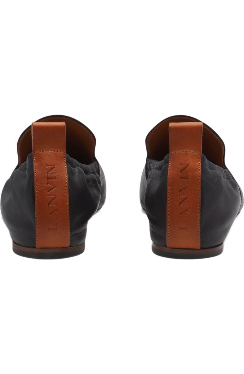 Lanvin LEATHER BALLERINA LOAFERS, Alternate, color,