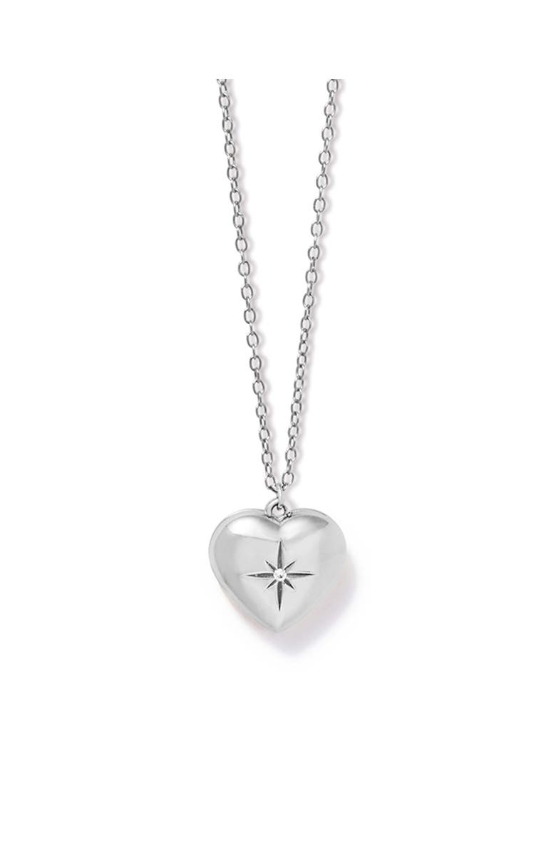Astley Clarke Silver Mini Heart Locket Necklace, Main, color, Silver