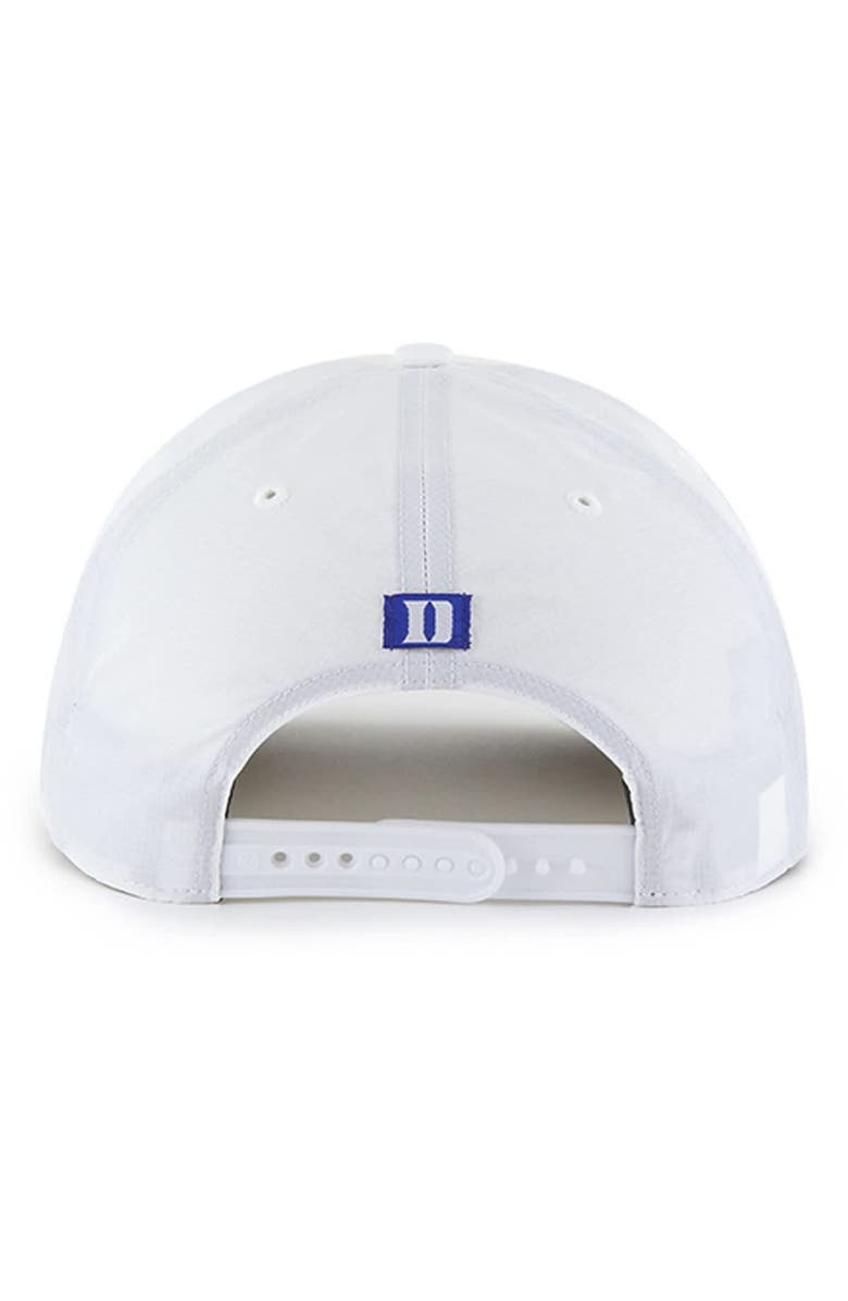 '47 Men's '47 White Duke Blue Devils Condor Hitch brrr° Adjustable Hat, Alternate, color, 